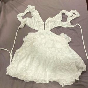Marigot Mini Dress in White XS
